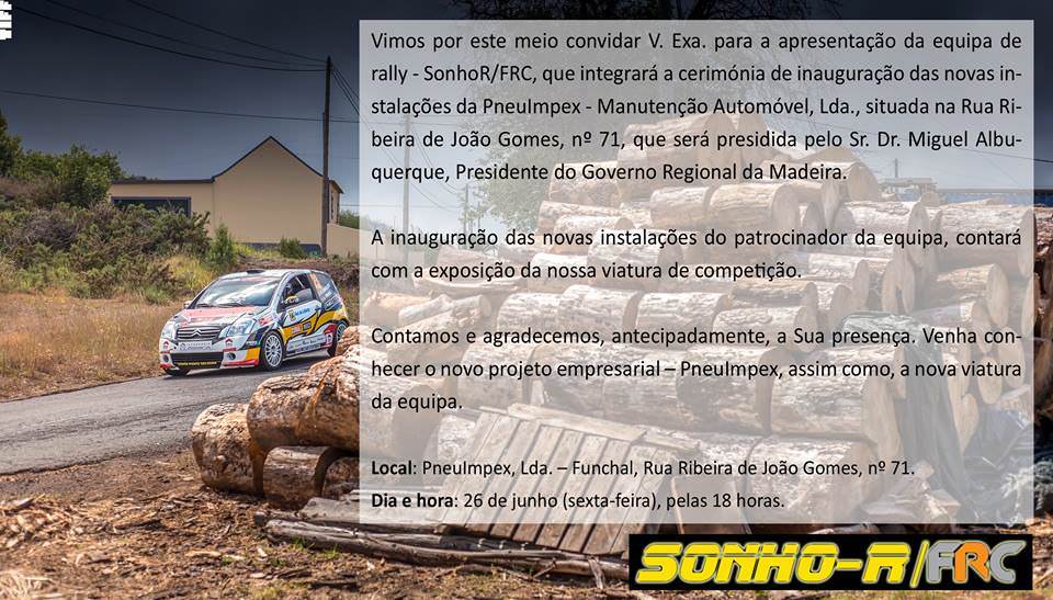 Equipa de Rally apresenta Viatura