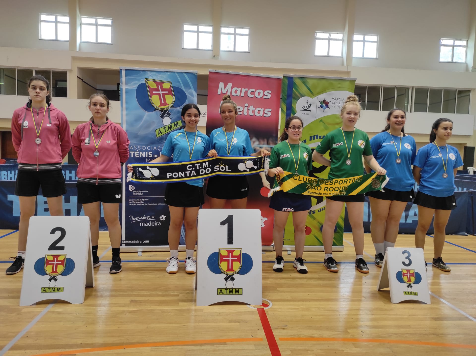 PODIO SUB 19 FEMININO