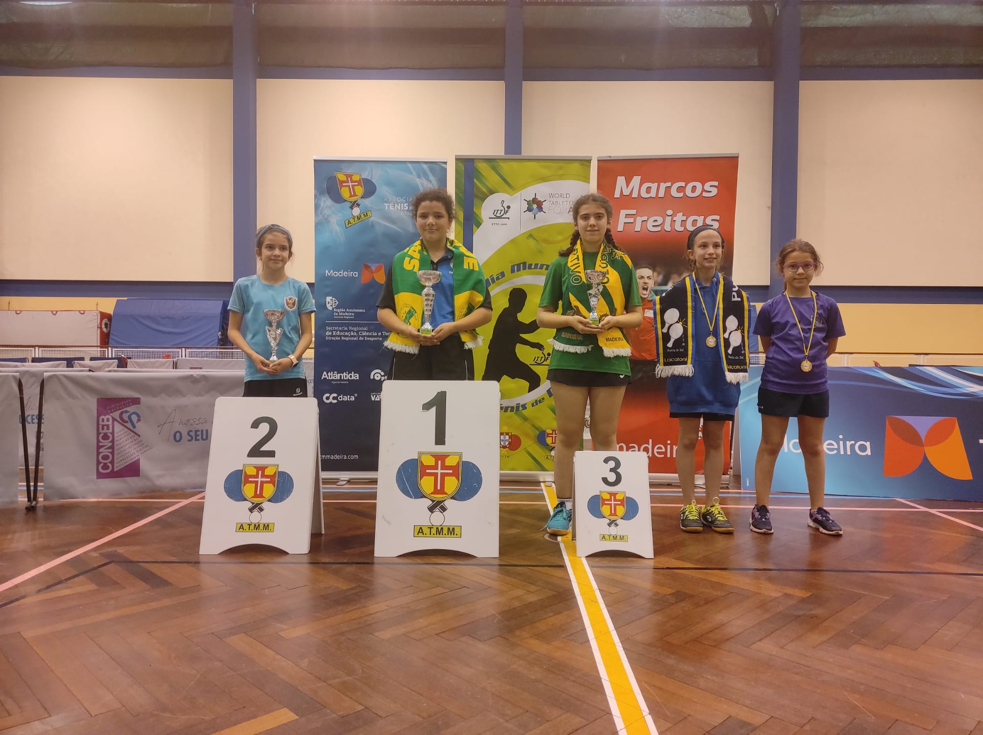 podio feminino sub 12