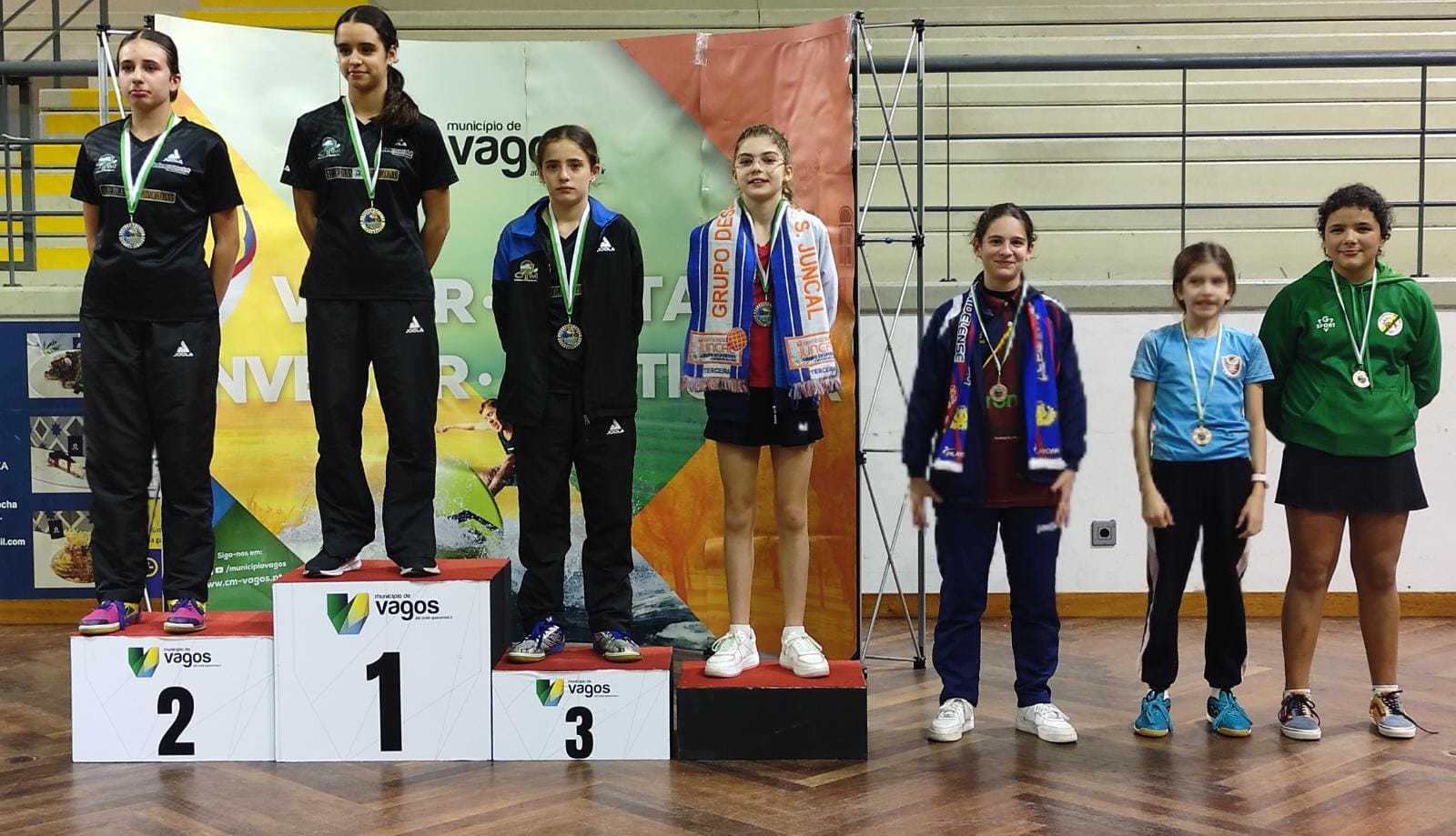 Vagos Pódio sub 13 femininos