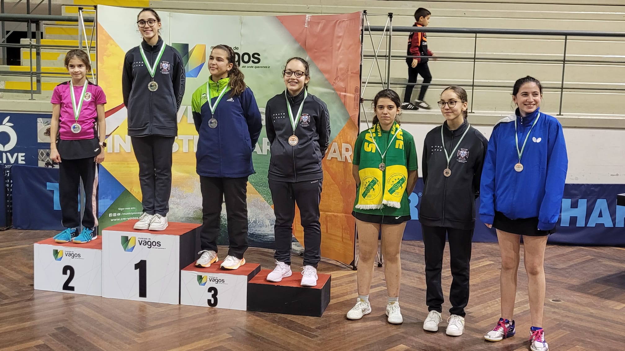 Vagos Pódio sub 156 femininos