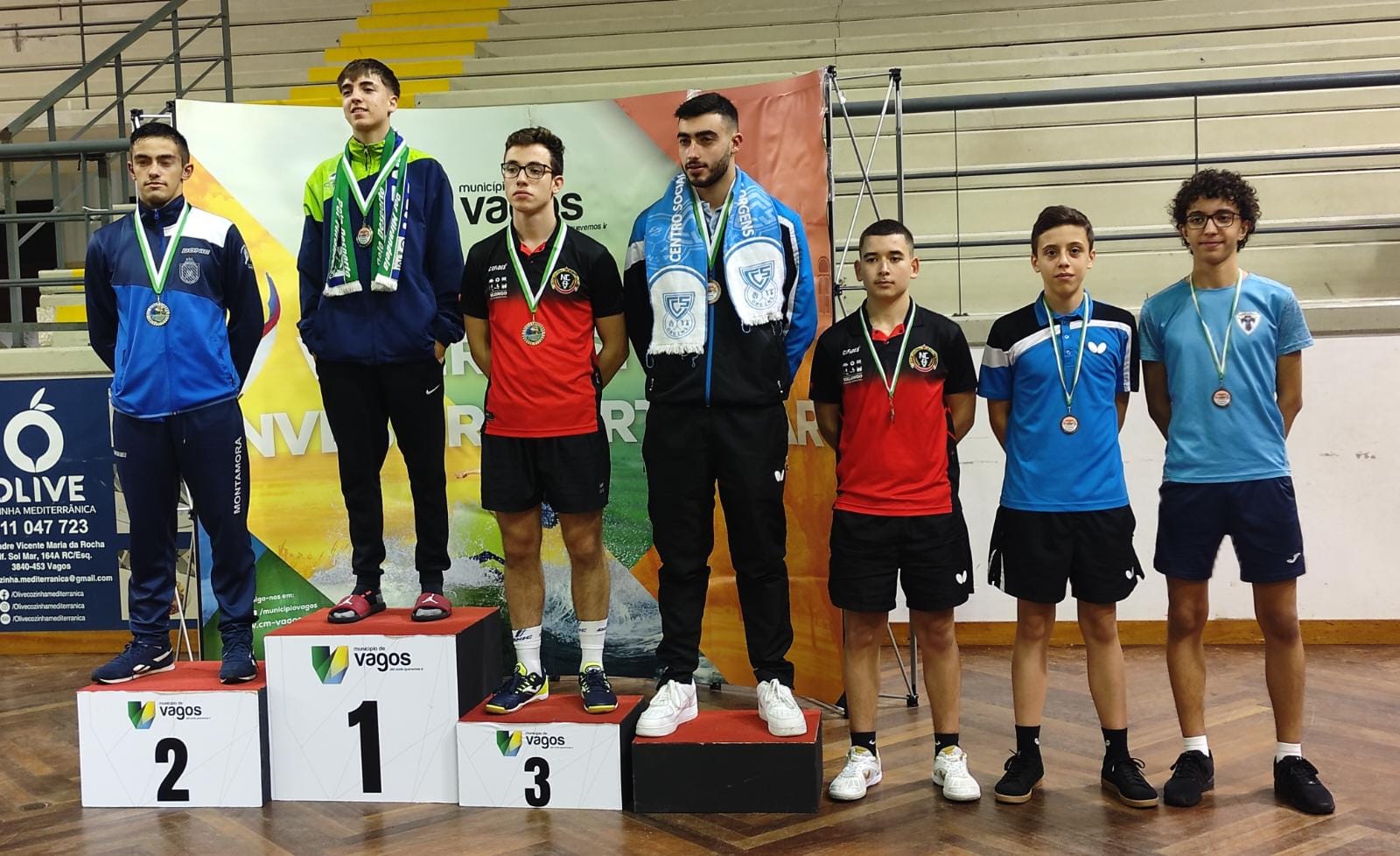 Vagos Pódio sub 19 masculinos