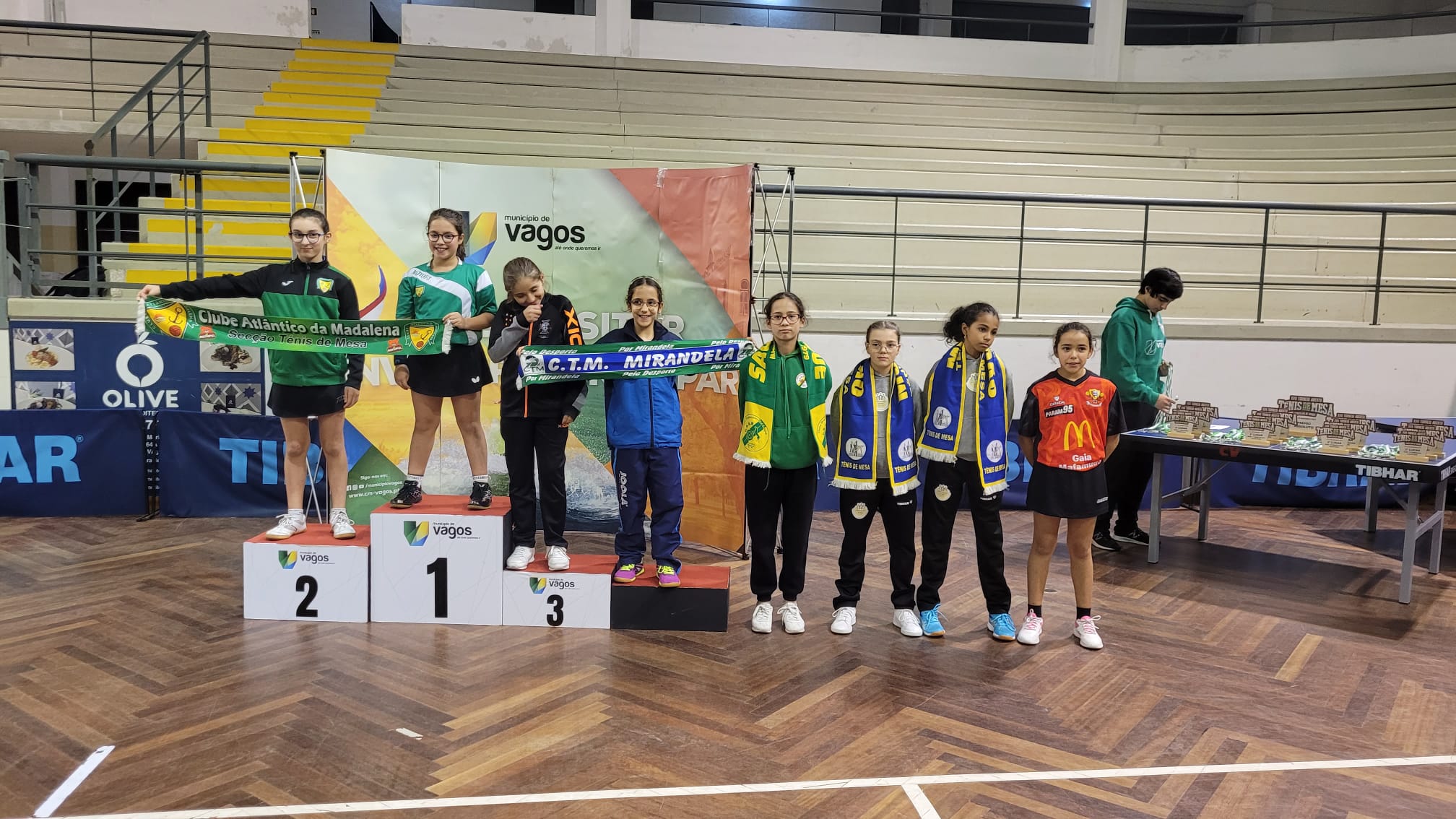 Vagos podio sub 11 femininos