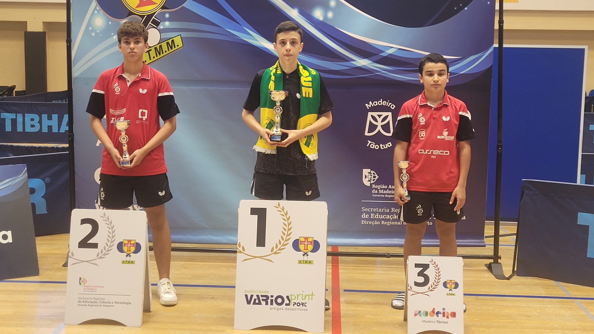 pódio sub 15 masculinos