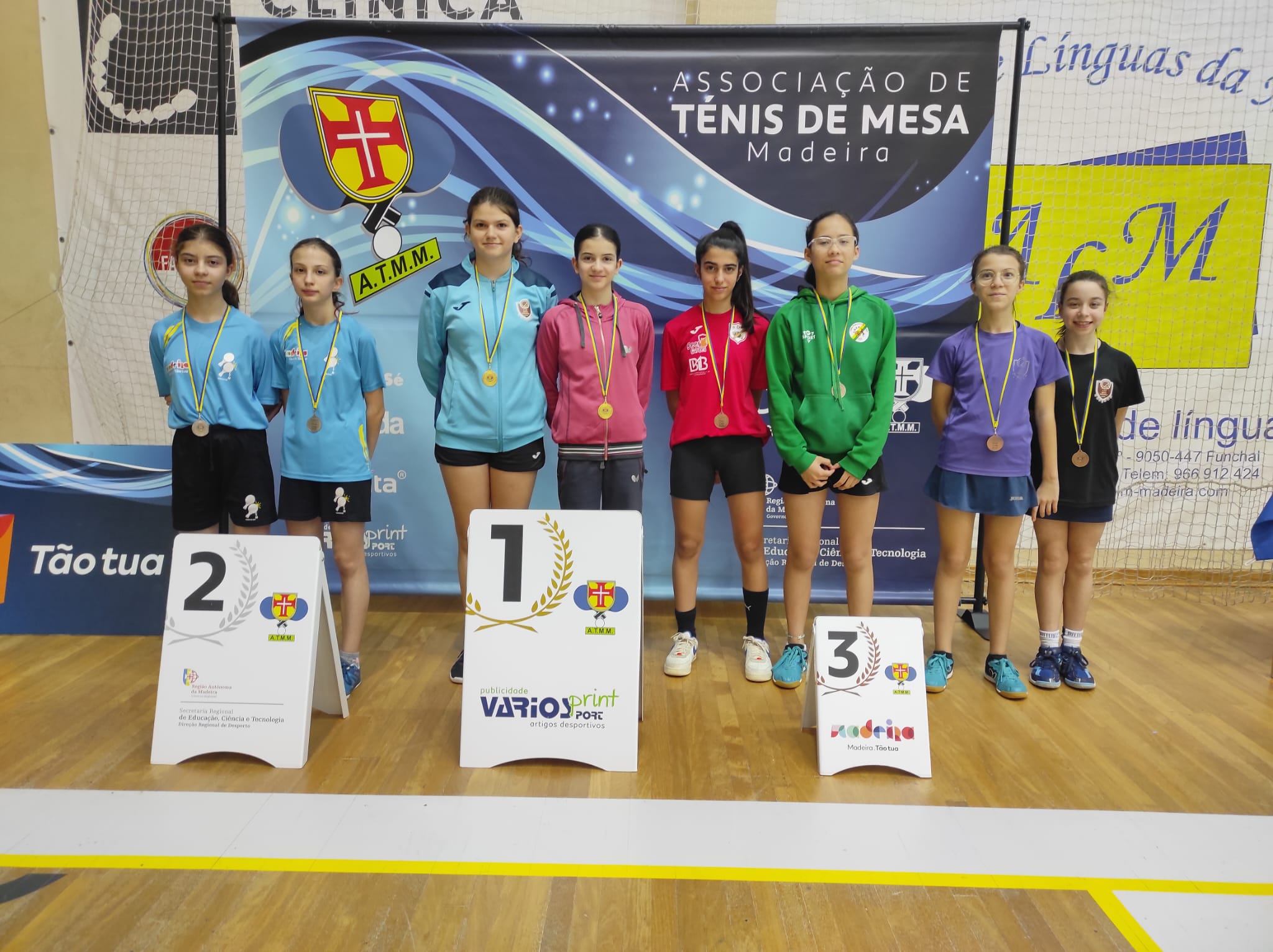 podio sub 13 femininos