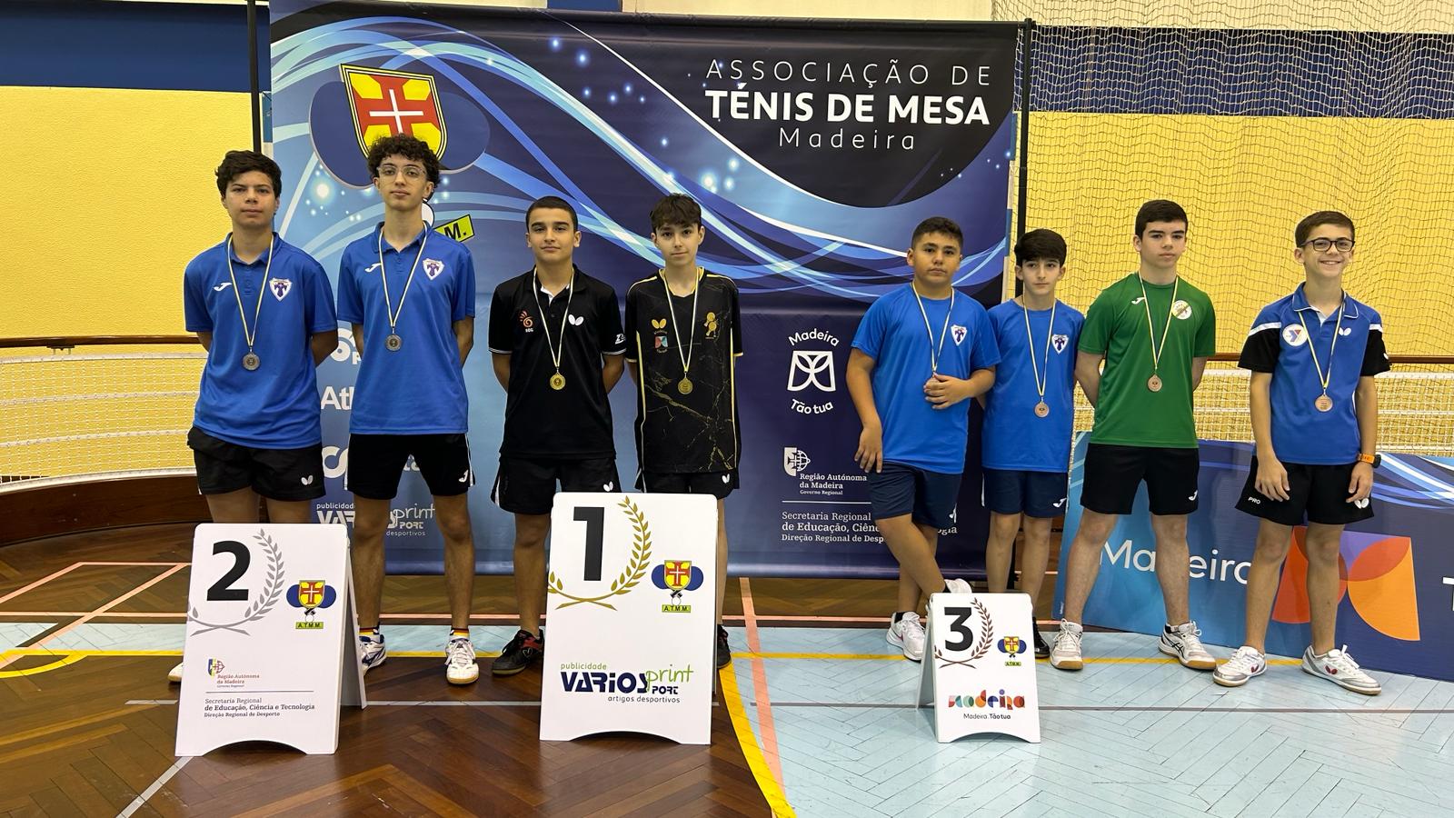 podio sub 15 masculinos